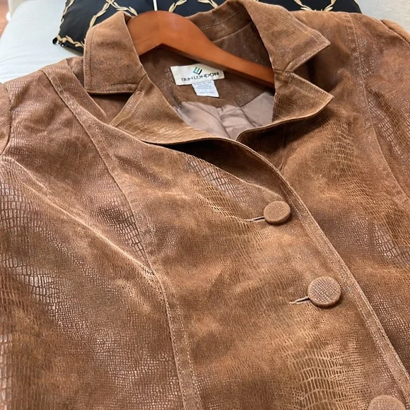 Erin London Brown Blazer Size Large - Picture 6 of 6